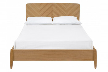 Lit Double Scandinave L140 180 En Chene Ribe Hellin