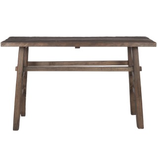 Console rustique en bois sombre - Hellin