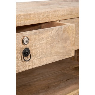 Bar en bois clair 3 tiroirs - Hellin