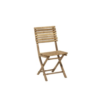 Chaises de jardin en bambou, lot de 2 - Hellin