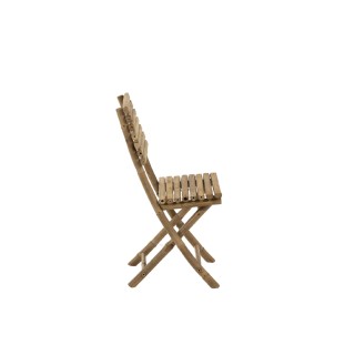 Chaises de jardin en bambou, lot de 2 - Hellin