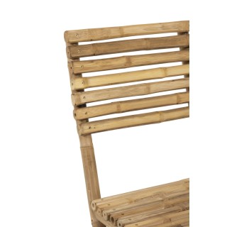 Chaises de jardin en bambou, lot de 2 - Hellin