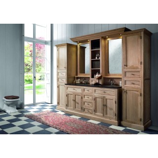 meuble de rangement pour salle de bain en bois - HELLIN