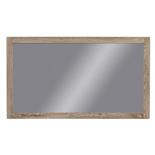 Miroir de salle de bain en bois massif - chêne blanchi - Hellin