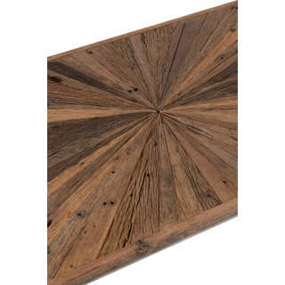 Table basse en bois brut sur pieds métal - Hellin