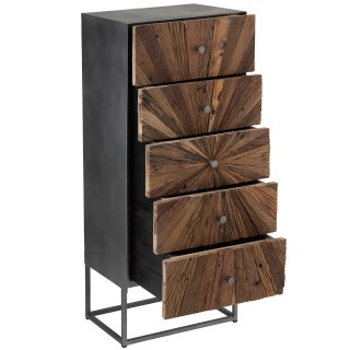 Chiffonnier 5 tiroirs pour la chambre ou le salon