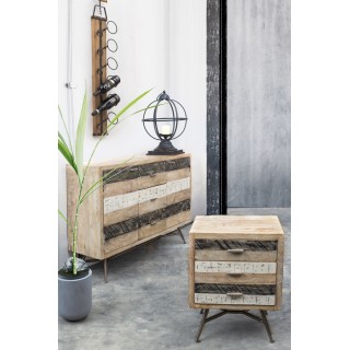 Chevet en bois et métal - Hellin