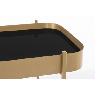 Console métal et plateau verre - HELLIN