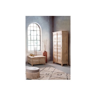 Table Basse carré en bois avec coffre Maya - Hellin