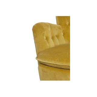 Fauteuil en bois et tissu SHERLOCK - Hellin