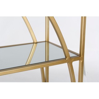 Bibliothèque double en métal et verre - Moon - Hellin