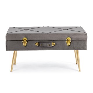 Banc en coffre en velours Julia - Hellin