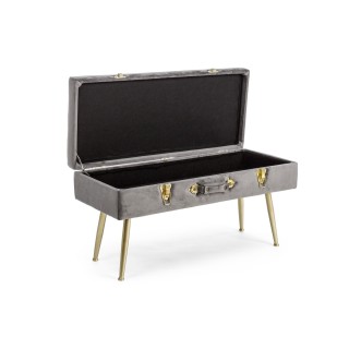 Banc en coffre en velours Julia - Hellin