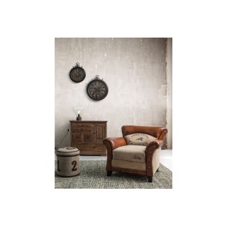 Fauteuil en bois et cuir de buffle TEXAS - Hellin