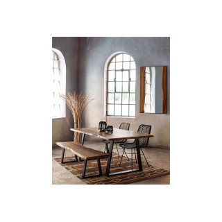 Banc en bois et métal Connemara - Hellin