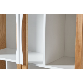 vitrine buffet scandinave en bois et portes en verre AVALON - HELLIN