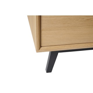 Buffet bas en bois clair : vintage / scandinave | Hellin