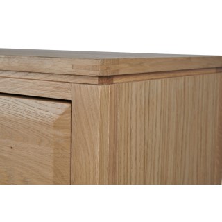 Meuble TV suspendu en bois : 1 tiroir et 1 niche | Hellin