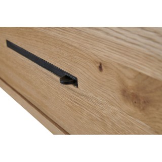 Meuble TV suspendu en bois : 1 tiroir et 1 niche | Hellin