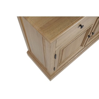 zoom du buffet en bois massif 4 portes victoria