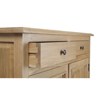 tiroir du buffet en bois massif 4 portes victoria