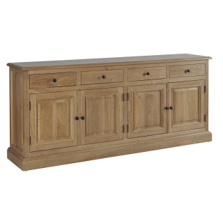 buffet en chene massif 4 portes 4 tiroirs victoria