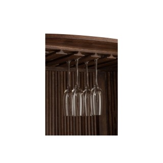 Bar exotique en bois de manguier brun foncé BALI - HELLIN