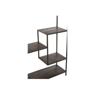 Bibliothèque déstructuré industrielle en bois et métal PHUKET - HELLIN