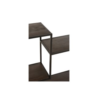 Bibliothèque déstructuré industrielle en bois et métal PHUKET - HELLIN