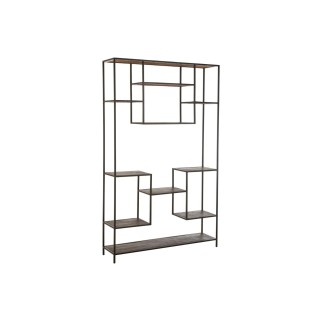 Bibliothèque déstructuré industrielle en bois et métal PHUKET - HELLIN