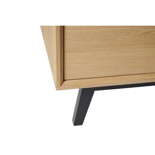 Meuble TV scandinave en bois massif : 2 couleurs | Hellin