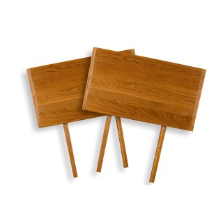 Lot de 2 Allonges pour table en chêne massif - Hellin