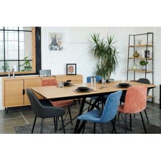 Buffet bas en bois clair : vintage / scandinave | Hellin