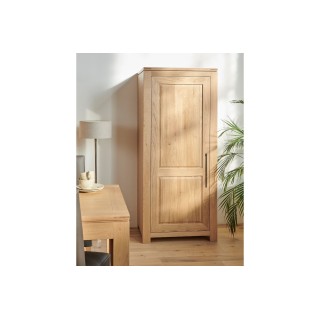 Bonnetière moderne en chêne clair 1 porte 3 tablettes BOSTON - HELLIN