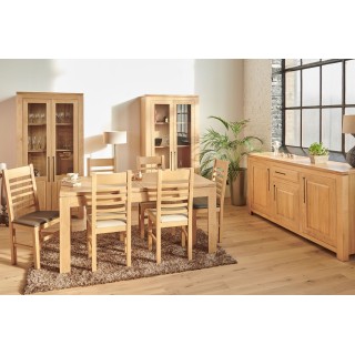 Buffet bas moderne en chêne clair : 1 tiroir et 3 portes | Hellin