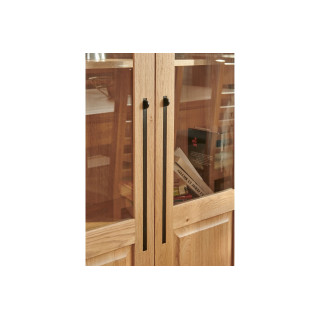 Vitrine moderne en chêne clair aux portes vitrées BOSTON - HELLIN