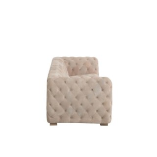 Canapé 3 places capitonné en daim MELROSE - HELLIN