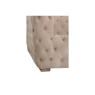 Canapé 3 places capitonné en daim MELROSE - HELLIN