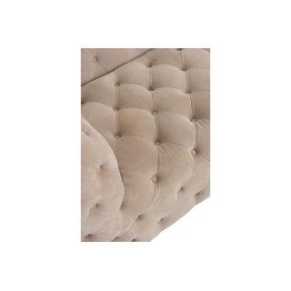 Canapé 3 places capitonné en daim MELROSE - HELLIN