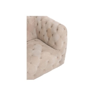 Canapé 3 places capitonné en daim MELROSE - HELLIN