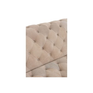 Canapé 3 places capitonné en daim MELROSE - HELLIN