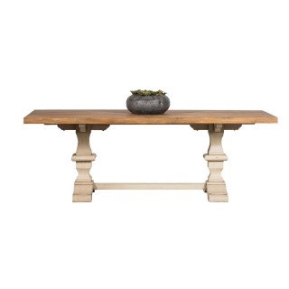 Table rectangulaire en bois piétement d'Abbaye L220 CAPUCINE - HELLIN