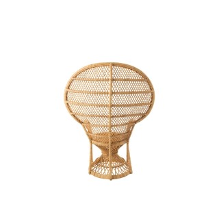 Fauteuil pomare en rotin avec coussin TAHITI - HELLIN