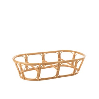 Fauteuil papasan double en rotin beige MIKA - HELLIN