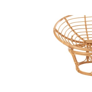 Fauteuil papasan double en rotin beige MIKA - HELLIN