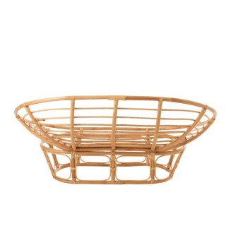 Fauteuil papasan double en rotin beige MIKA - HELLIN