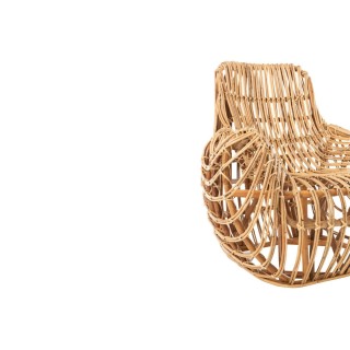 Fauteuil en rotin naturel LOTUS - HELLIN