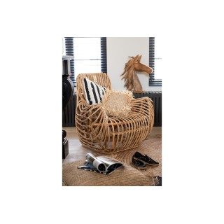 Fauteuil en rotin naturel LOTUS - HELLIN