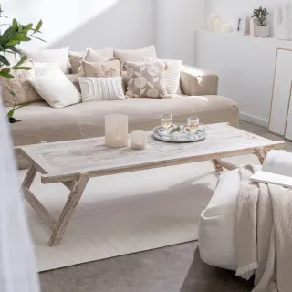 Table basse brute en bois massif recyclé L175 UTAH - HELLIN