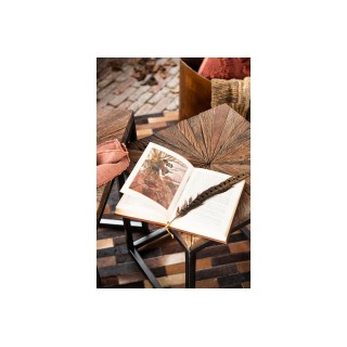 Bouts de canapé gigogne en bois sur pieds métal - Hellin